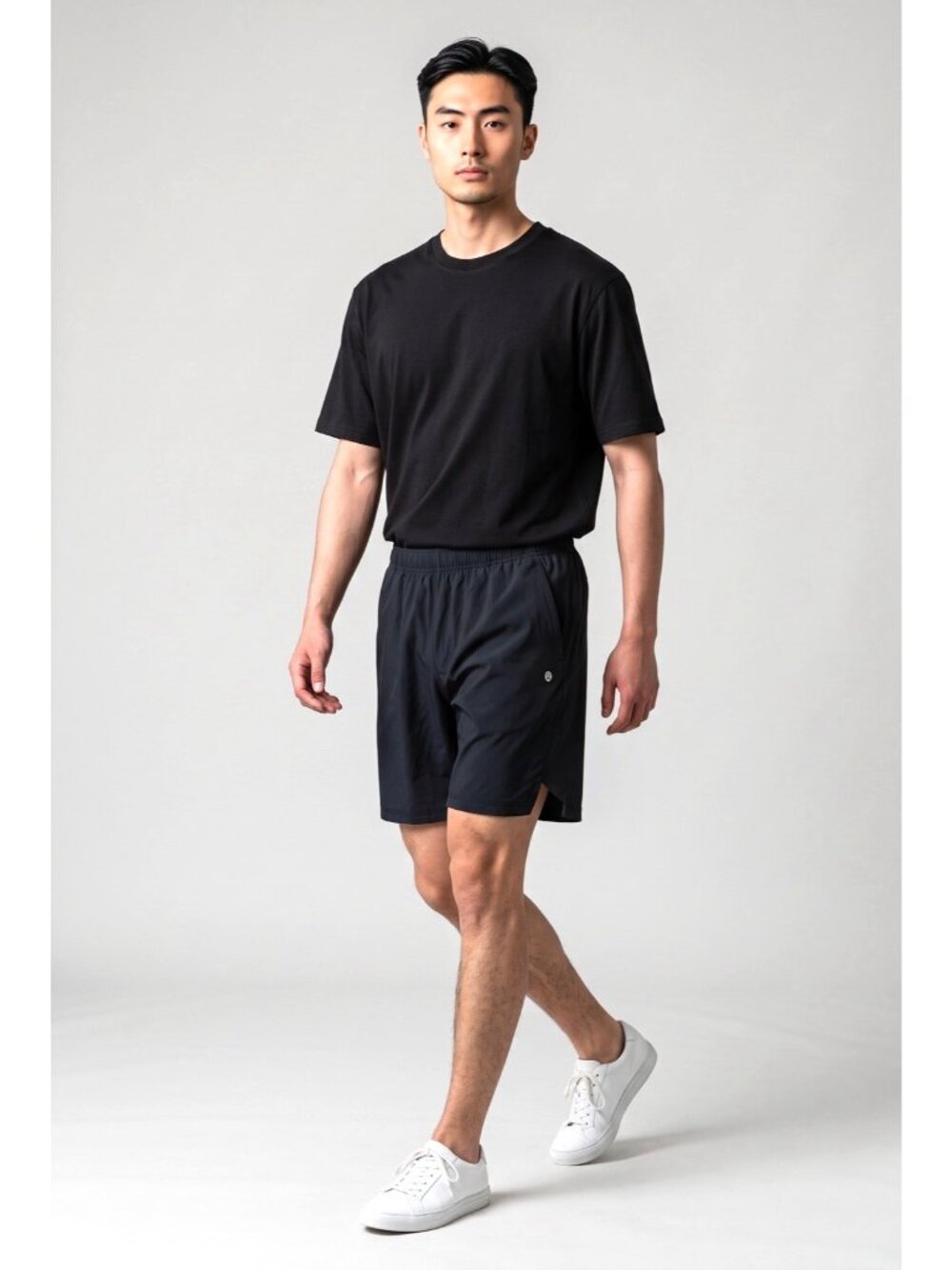 Men’s Lululemon Black Athletic Running Shorts Size M/S with Zippered Pocket